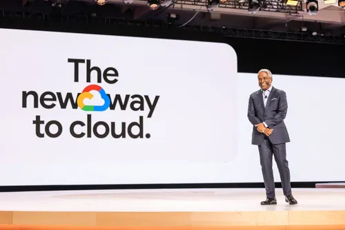Google Cloud CEO Thomas Kurian speaks at Cloud Next 2023. Credit: Google