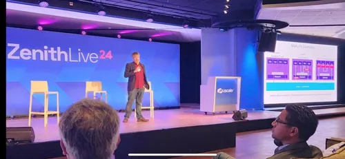 BT's Dave Harcourt speaks at Zscaler's conference in The Hague 