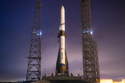 Limp stands it up as Bezos shoots load into space
