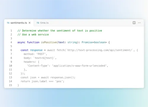 a screenshot of microsoft's visual studio code editor