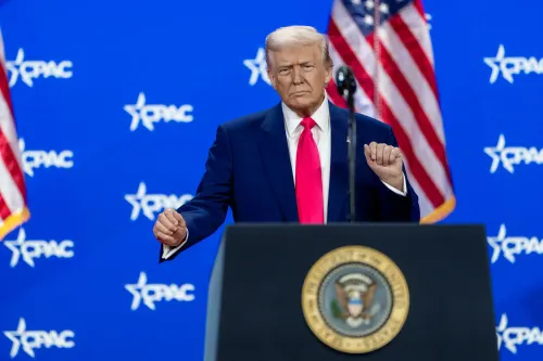 U.S. President Donald Trump does a stupid dance at CPAC.
