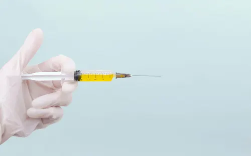 A syringe held in the air for an injection. The Python Software Foundation recieved a investment from Germany's Sovereign Tech Agency.