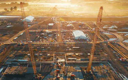 A Meta data centre under construction in Louisiana