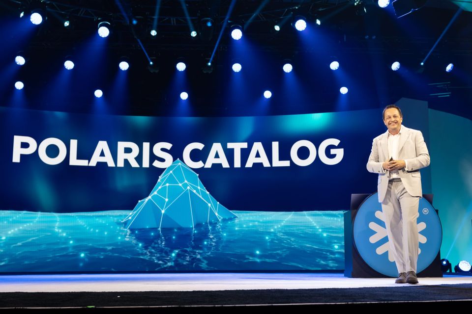 Snowflake executive vice president of product Christian Kleinerman on stage Tuesday at Snowflake Summit