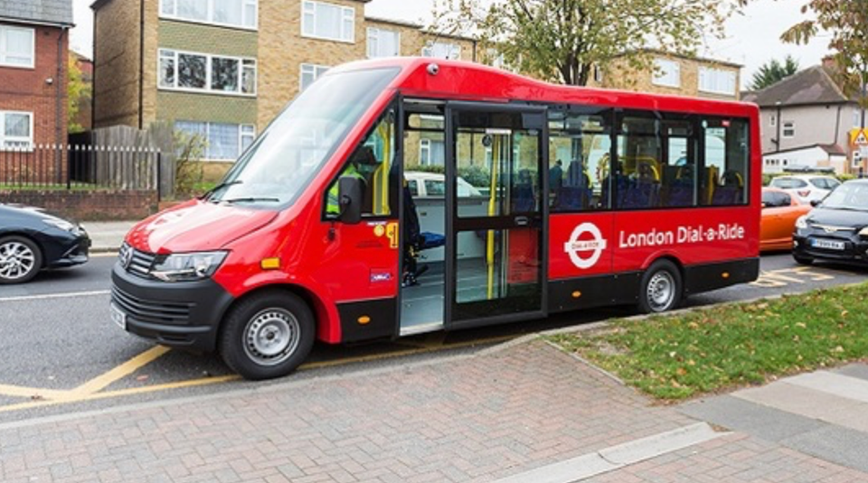 The London Dial-a-Ride service offers door-to-door service for people who cannot access public transport (Image: TfL) 