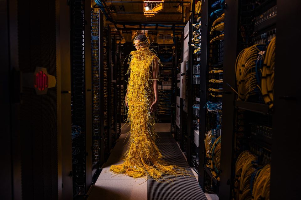 Security! Who is this woman and why is she wearing this dress of cables in my data centre?