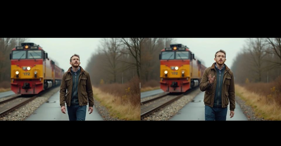 A screenshot of a video generated by Alibaba's speech-to-video model Wan2.2-S2V.