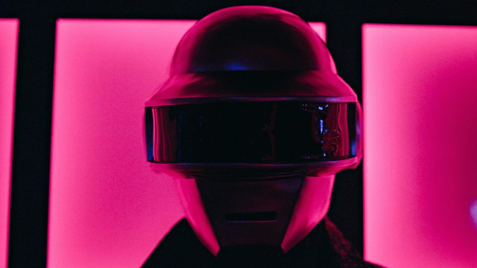 A person wearing a Daft Punk helmet against a pink background. Crowdstrike warned Chinese hacker threats are getting harder, faster, stronger