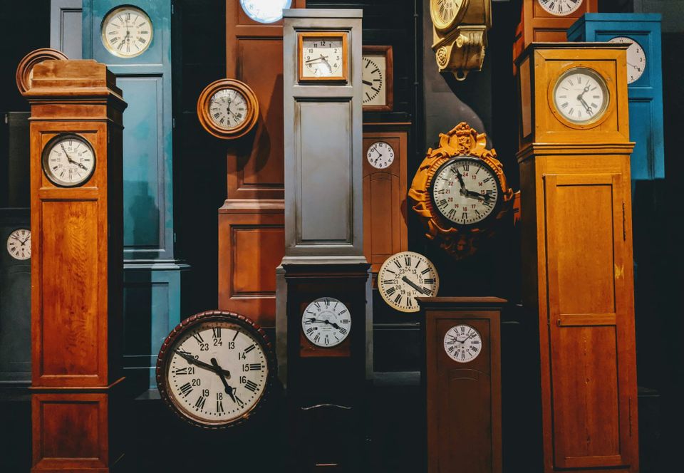 A collection of grandfather and table clocks. Ofcom has delayed parts of the controversial Online Safety Act