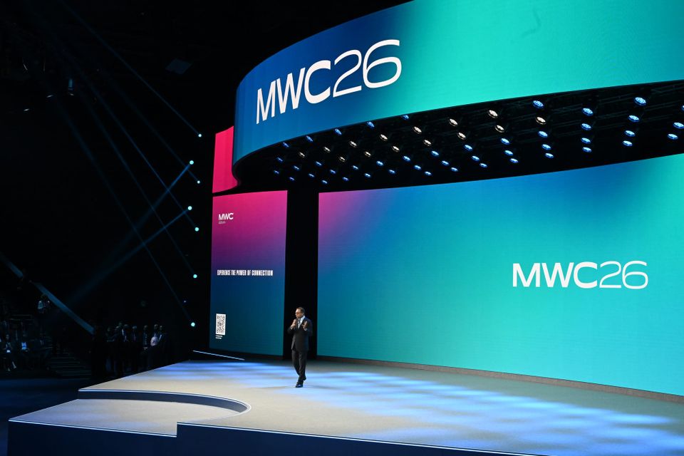 The keynote presentation at MWC 2026 in Barcelona