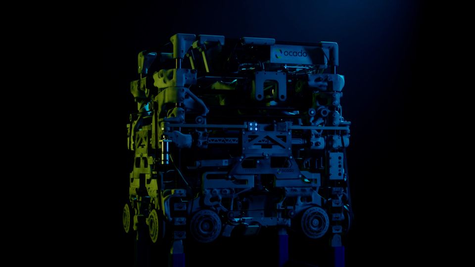 Ocado aims to slash labour costs 40% through new 3D printed robots, "virtual distribution centre"