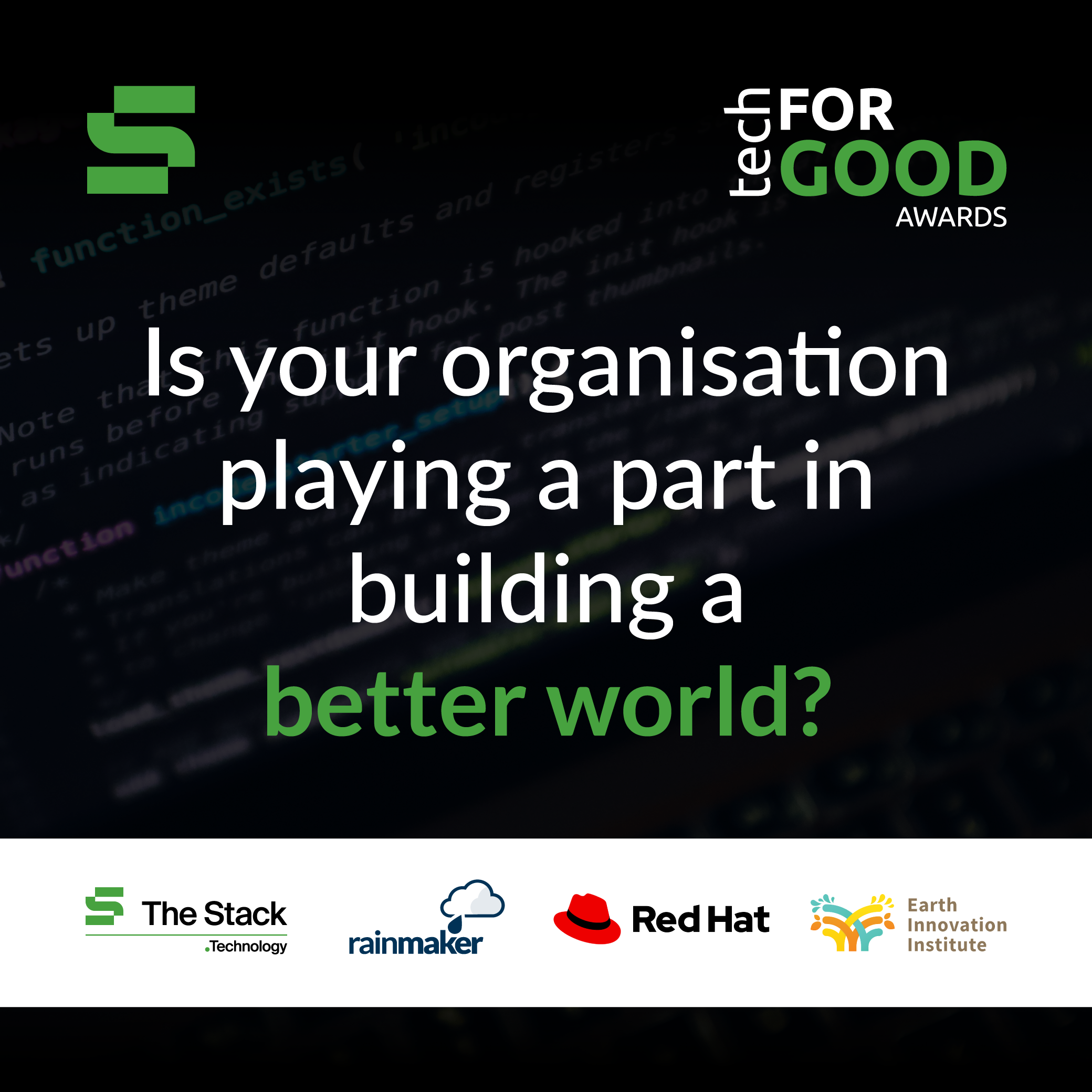 The Stack's 2021 Tech for Good Awards shortlist