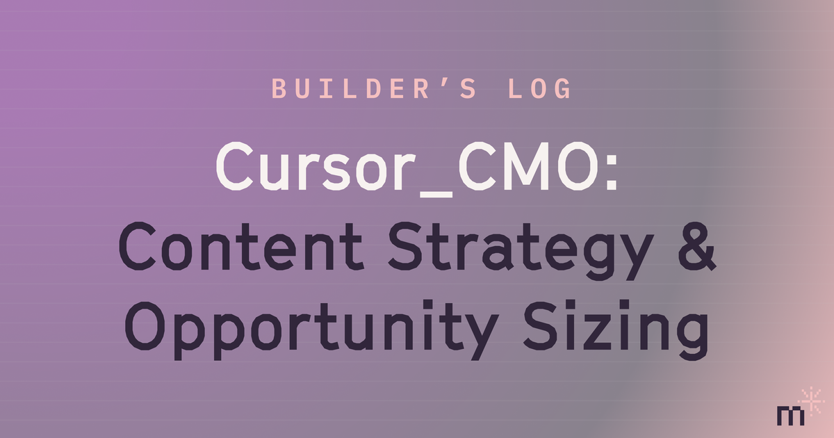 From Strategy to System: Content Strategy + Opportunity Sizing
