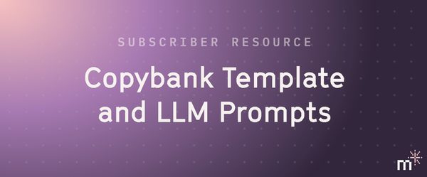 Copybank Template and LLM Prompt