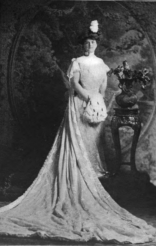 Ida in the dress she had made in Paris for meeting Oscar II