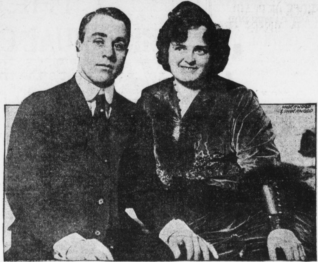 Ida von Claussen with husband Frank Donagan aka Francis Albert Gilbert Dona