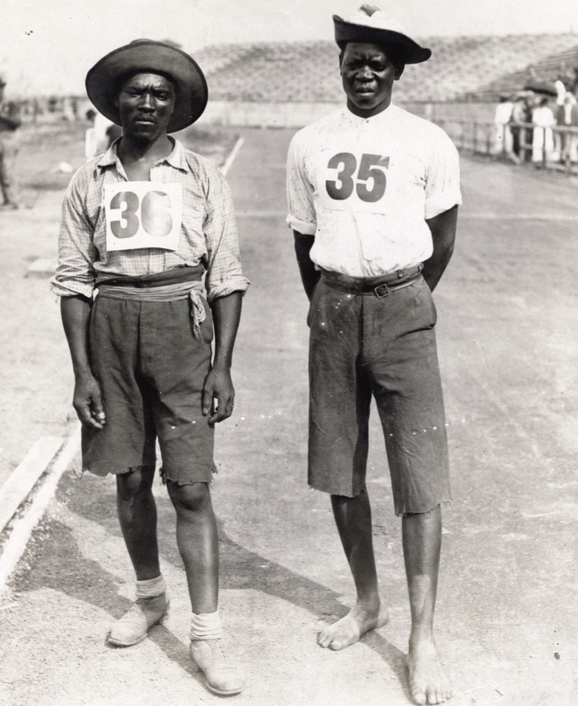 Len Tau and Jan Mashiani at the 1904 olympics