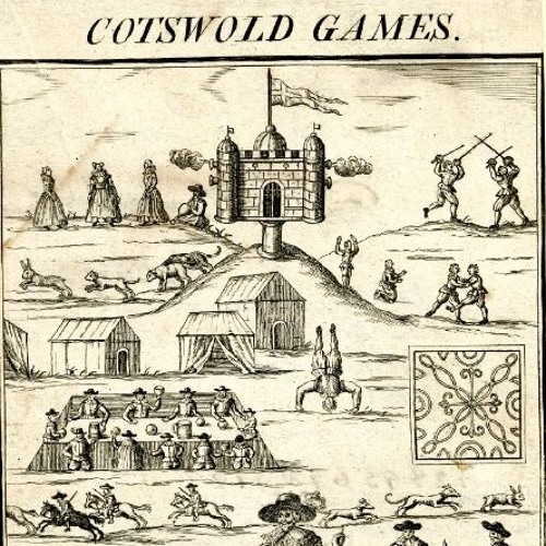 A classic sketch portraying the Cotswold Games