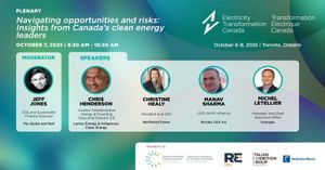 Opening Plenary Panel of Canadian Renewable Energy Association’s - Electricity Transformation Conference. post feature image