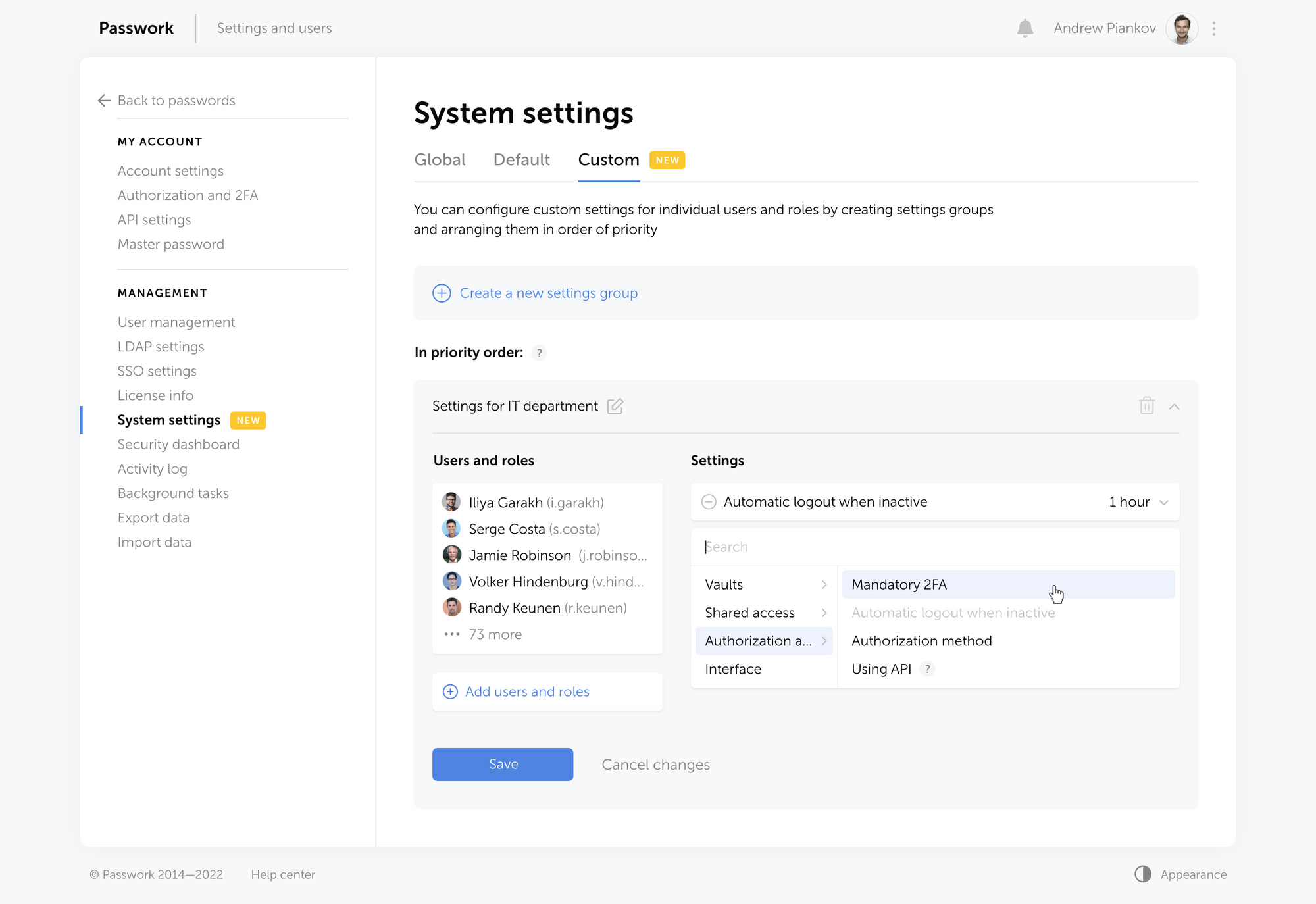 Introducing Custom settings