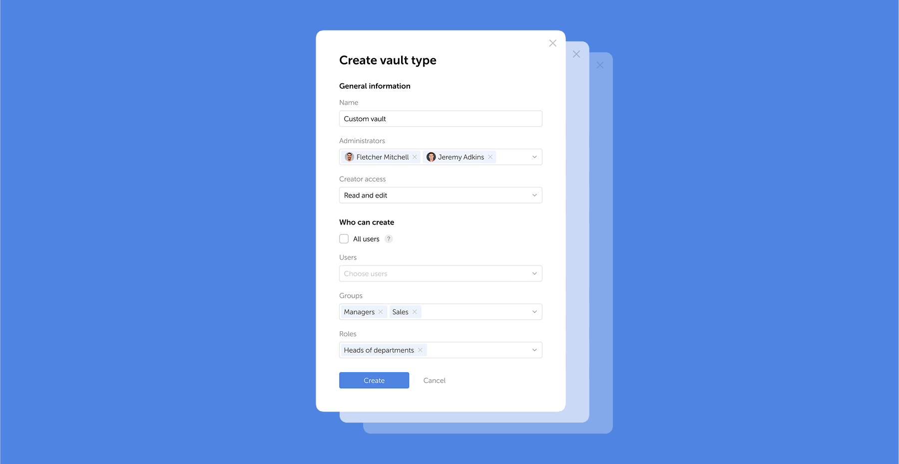 Passwork 7.1: Vault types