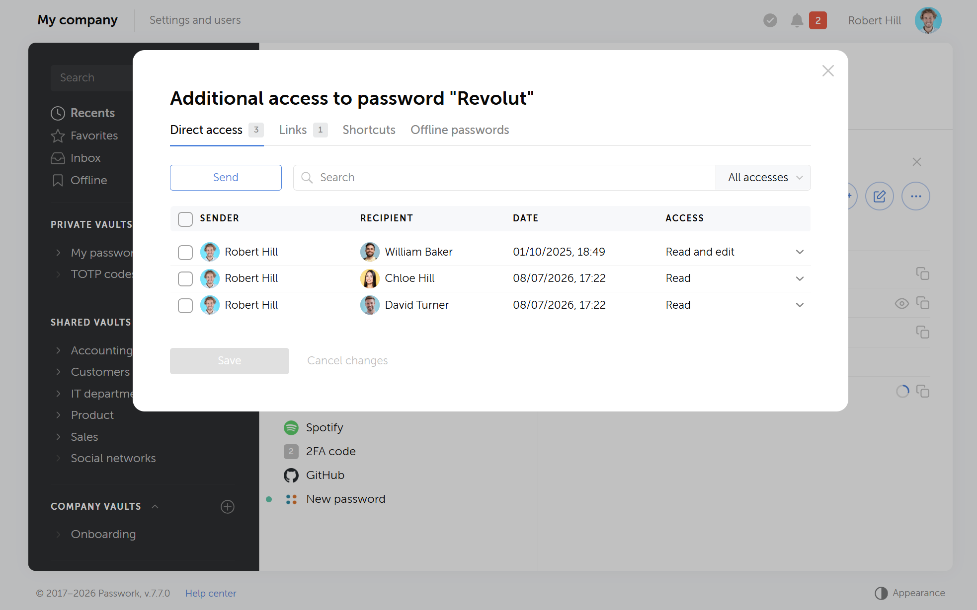 Secure sharing mechanisms