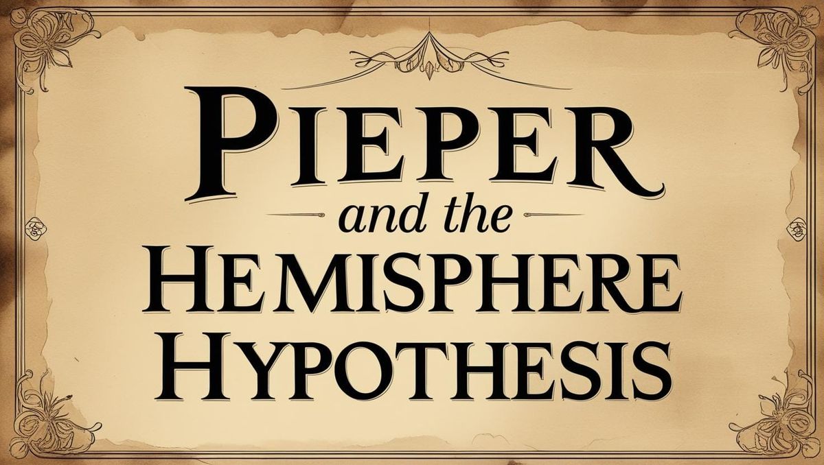 A Hemisphere Hypothesis Meditation on Pieper's Abuse of Language
