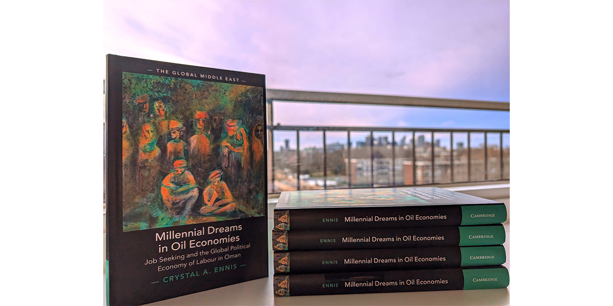 Stack of freshly printed copies of Millennial Dreams in Oil Economies