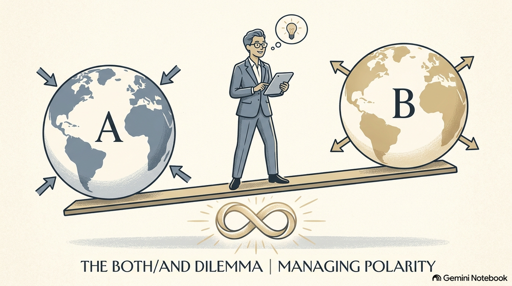 Stop Choosing. Start Holding. Why Your Either/Or Problem Is Probably a Both/And Dilemma.