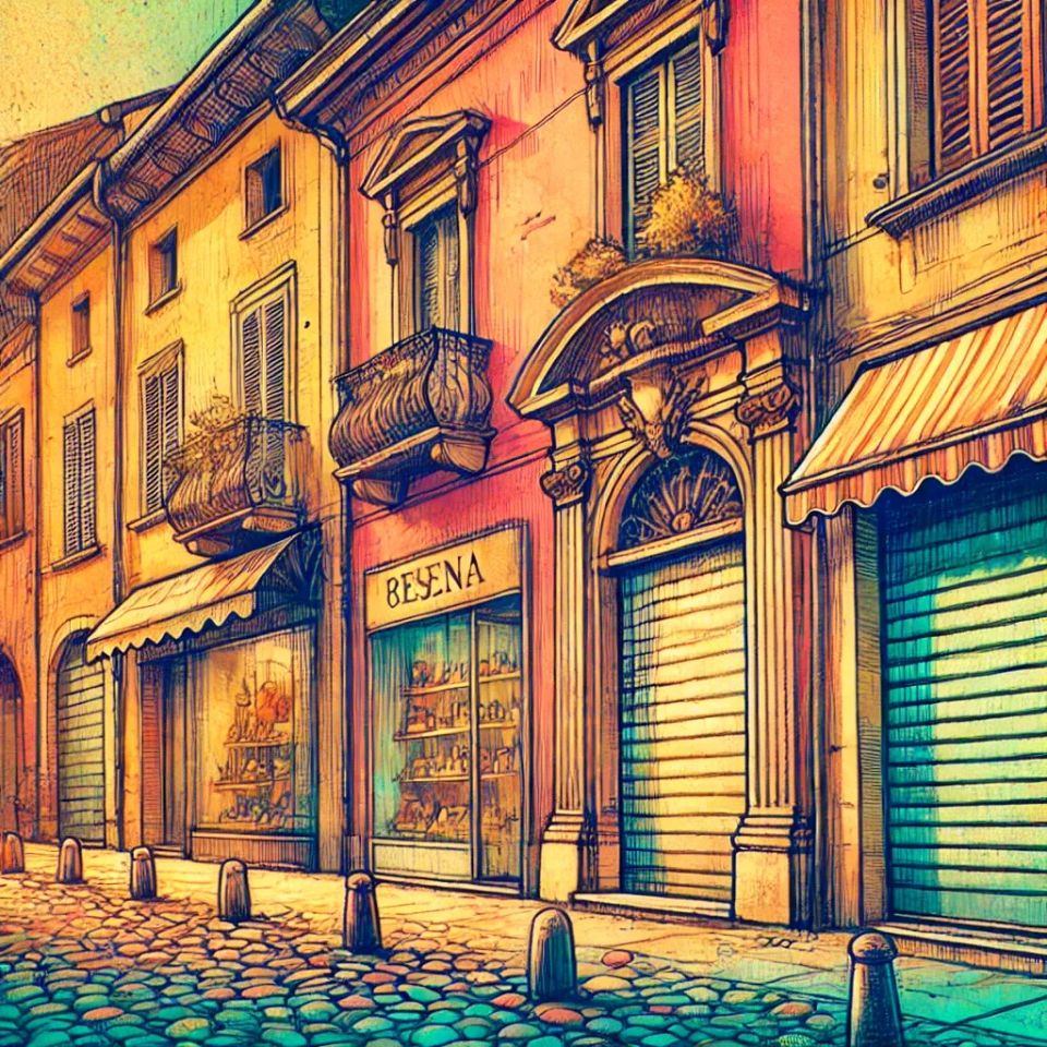 La Chiusura dei Negozi nel Cuore di Cesena.