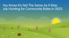 You Know It’s Not the Same As It Was: Job Hunting for Community Roles in 2023