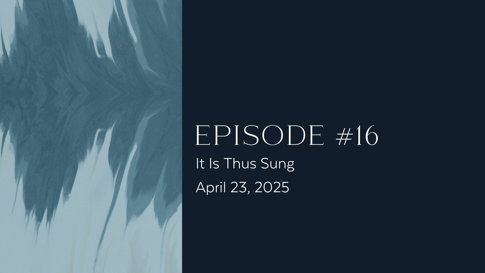 It Is Thus Sung