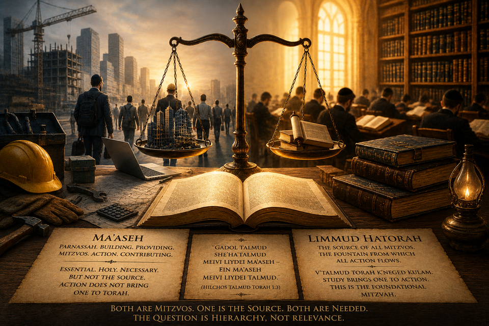 What’s the Charedi View on Full-Time Torah Learning vs. Working?