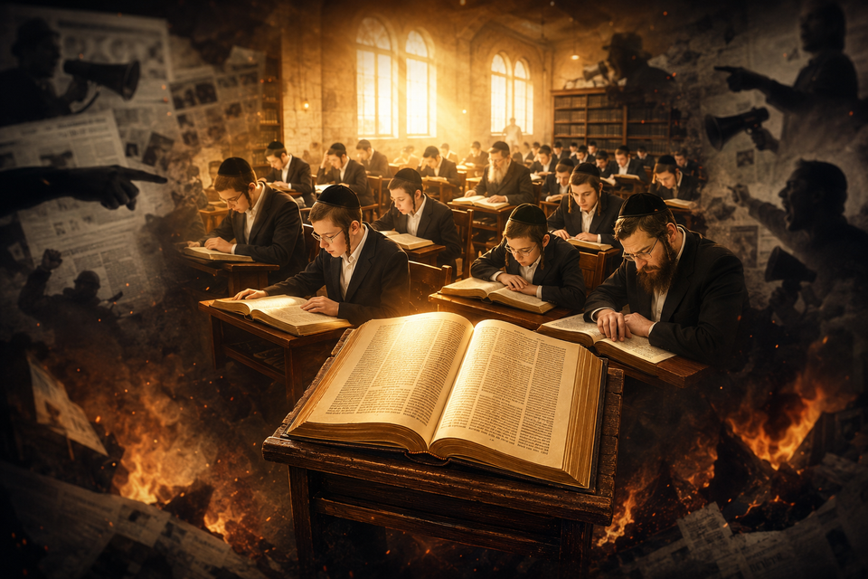 The Fire Didn't Start With the Law — How the Torah is really being burned today in the daily slander of those who learn it.
