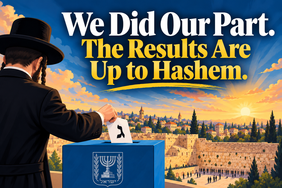 We Did Our Part. The Results Are Up to Hashem.
