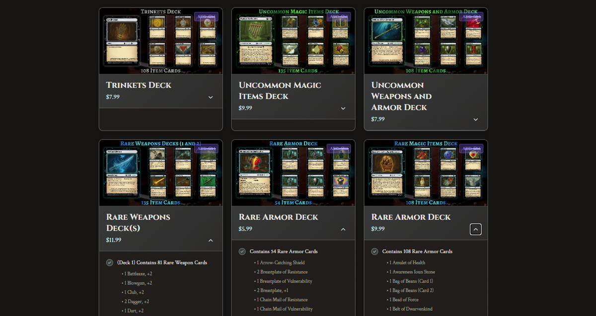 Static Decks Locked, Full Set Contents Now Visible, and Demi-God Tier Details Clarified