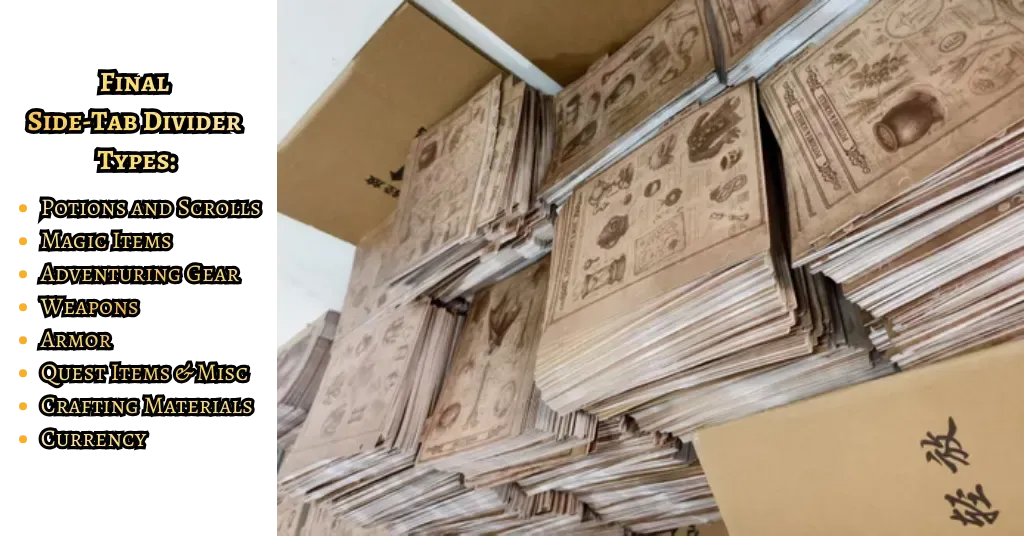 First Card Print, Dividers UPDATE; (and we know, we messed up Immovable Rod...)