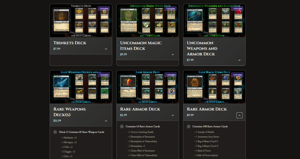 Static Decks Locked, Full Set Contents Now Visible, and Demi-God Tier Details Clarified