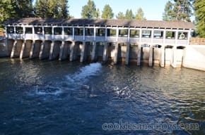 Fanny Bridge in Tahoe City in North Lake Tahoe
