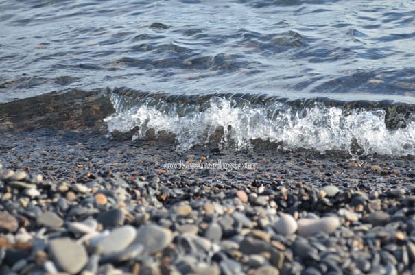Skipping rocks in North Lake Tahoe, California