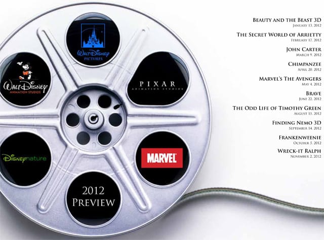 disney2012 Disney 2012 movie film lineup