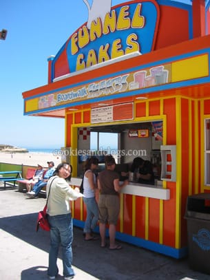 Santa Cruz Coast and Beach Boardwalk in California