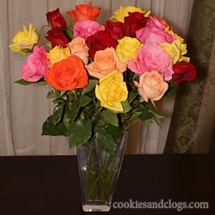201201flowers01 Bouquet of roses