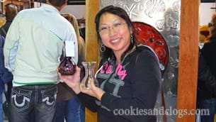 Glassblowing lesson at Harmony Glassworks in California