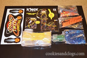 K'Nex knex cosmic twist coaster 9 up roller coaster rollercoaster