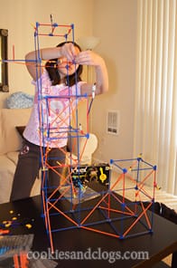 K'Nex knex cosmic twist coaster 9 up roller coaster rollercoaster