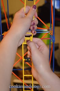 K'Nex knex cosmic twist coaster 9 up roller coaster rollercoaster