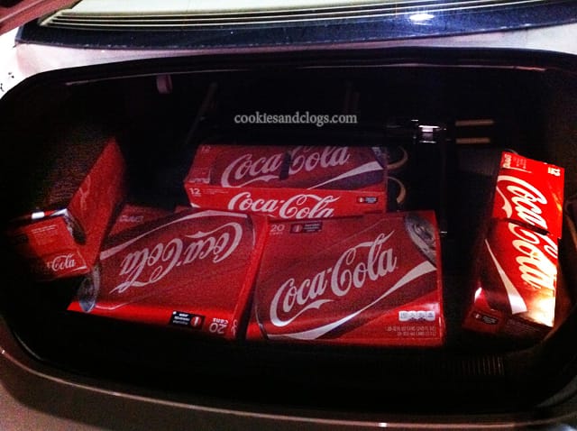 Coca-cola Coke Stock Up in Trunk