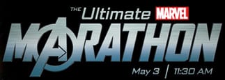 marvelmarathon01 Ultimate Marvel Marathon by AMC for Avengers Thor Hulk Iron Man Captain America