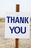 thankyou02 Thank you sign with happy face